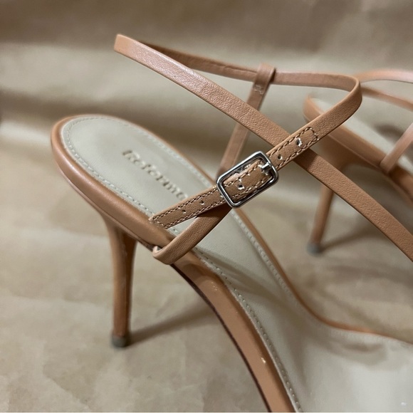 Reformation | Ivy Heels Strappy Sandals Leather Tan Naked Size 9 - Picture 5 of 16